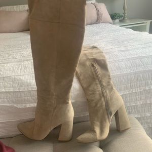 Kristin cavalari Chinese laundry knee high suede boots size 9